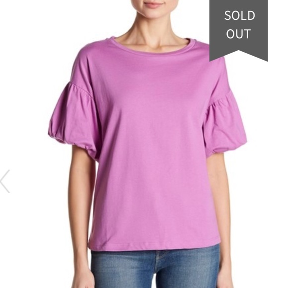 Bobeau Bubble Sleeve Tee - Picture 8 of 10